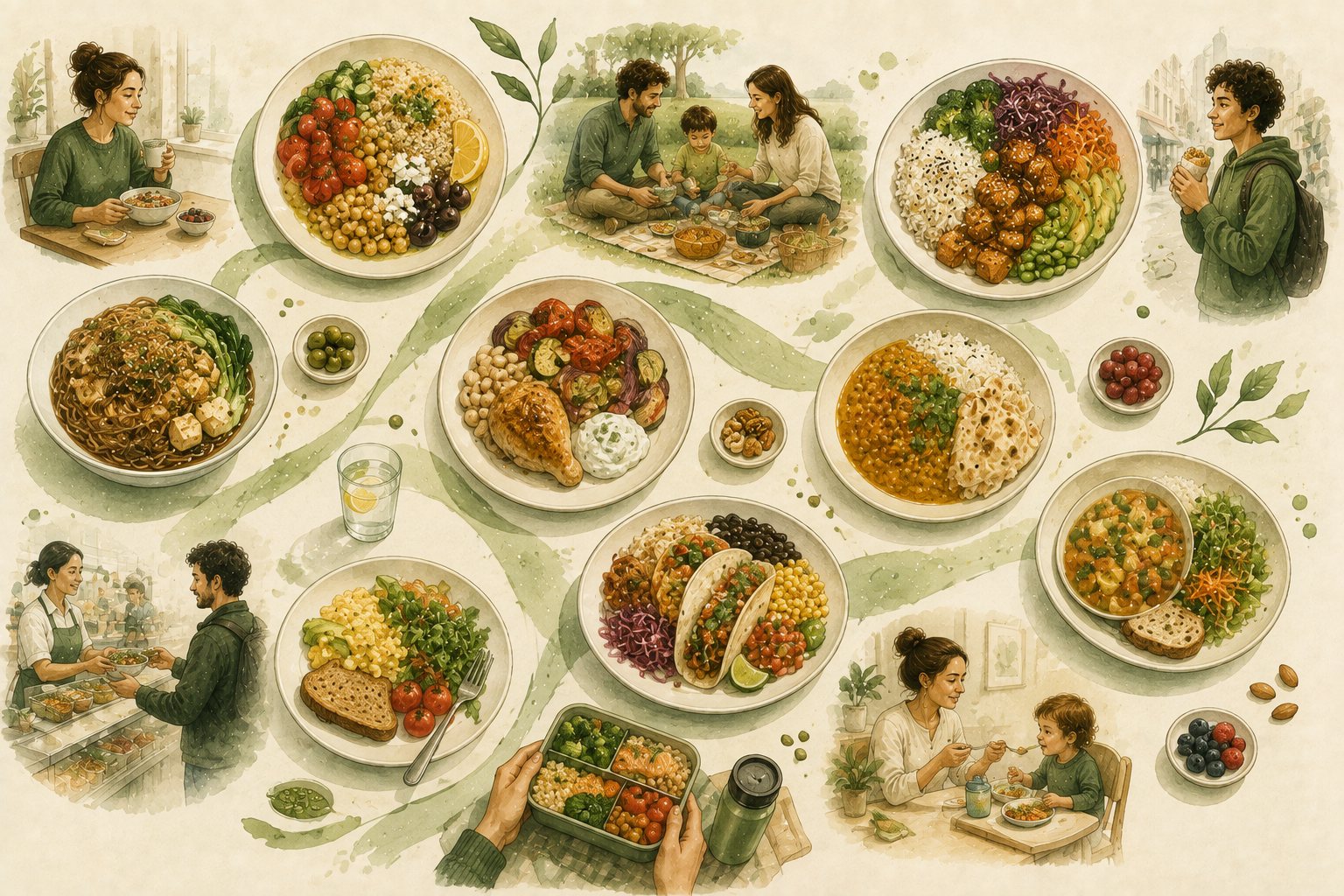 Diferentes formas de llevar una alimentación equilibrada
